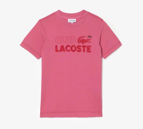 Áo Thun Lacoste Trẻ Em TJ5484-00-2R3 Màu Hồng