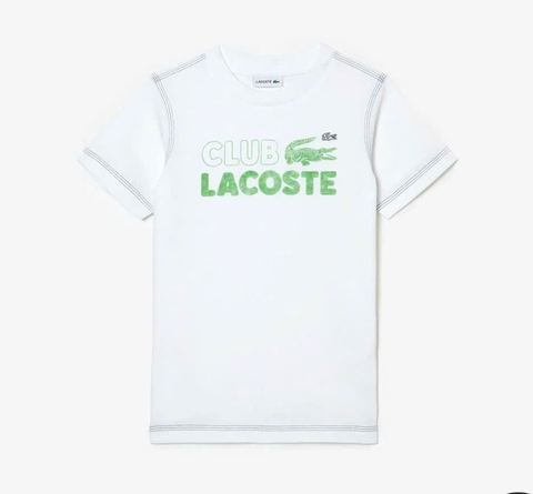 Áo Thun Lacoste Trẻ Em TJ5484-00-001 Màu Trắng