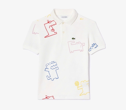 Áo Polo Trẻ Em Lacoste PJ7657-00-2CQ Màu Trắng