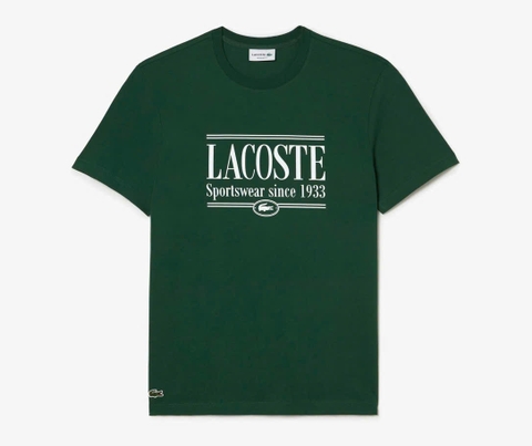 Áo Thun Lacoste Nam Dáng Regular TH0322-00-132 Màu Xanh Lục