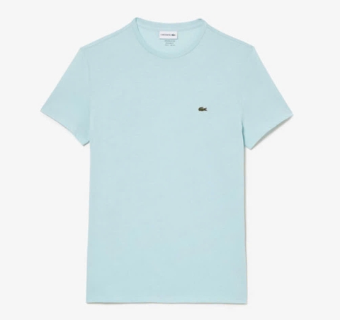 Áo Thun Lacoste Nam Dáng Regular Pima Cotton TH6709-00-LGF Màu Xanh Mint