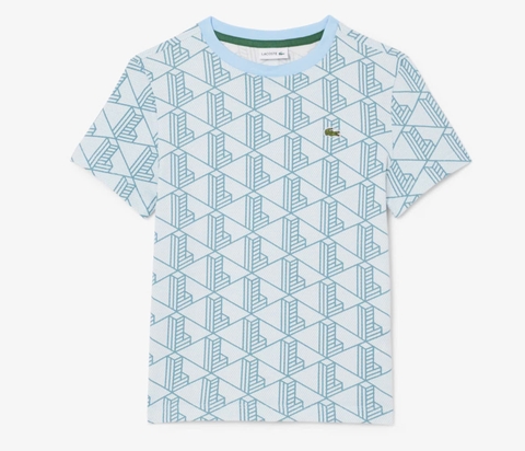 Áo Thun Lacoste Trẻ Em (Tương Đương Size XS-S Nữ Người Lớn) TJ8411-00-HI0 Màu Xanh Dương