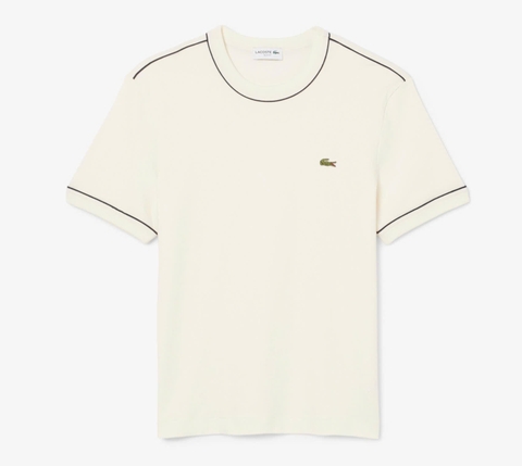 Áo Thun Lacoste Nam Dáng Slim Fit TH944-00-ARS Màu Kem