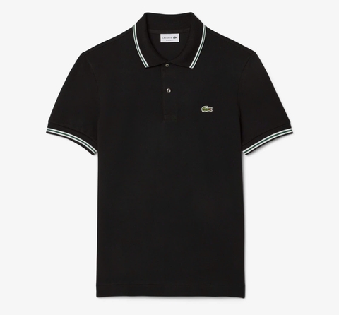 Áo Polo Lacoste Nam Viền Cổ Dáng Regular PH9875-00-031 Màu Đen