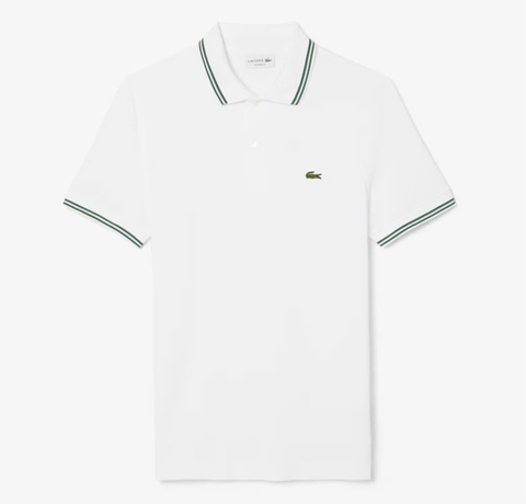 Áo Polo Lacoste Nam Viền Cổ Dáng Regular PH9875-00-001 Màu Trắng