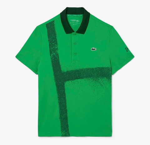 Áo Polo Thể Thao Lacoste Nam Novak Djokovic DH8971-00-SIW Màu Xanh Lá