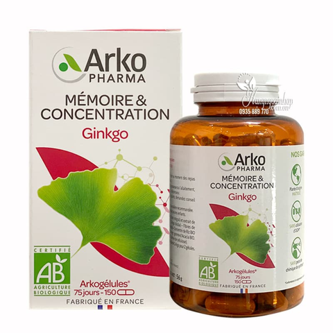 Arkopharma Viên Uống Bổ Não Arkocaps Ginkgo Bio 150 Viên