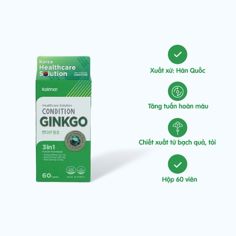 Ginkgo Condition Là Gì? Công Dụng Chi Tiết Của Viên Uống Bổ Não