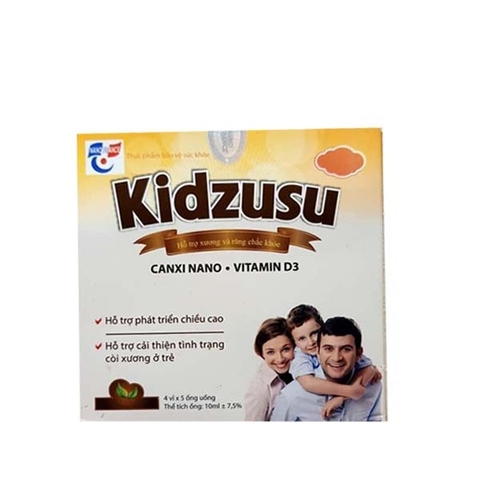 Kidzusu 10ml: Bổ sung vitamin D, canxi và hỗ trợ phát triển xương chắc khỏe