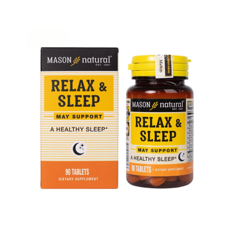 Mason Natural Viên Uống Cải Thiện Giấc Ngủ Relax Sleep 90 Viên