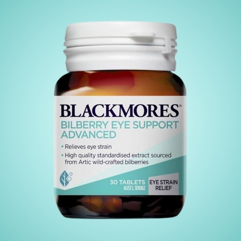 Blackmores Bilberry Eye Support Advanced 30 Viên - Hỗ Trợ Mắt Khỏe