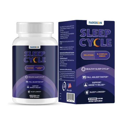 Faroson Viên Uống Ngủ Ngon Sleep Cycle Melatonin 3mg 30 Viên