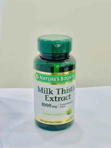 Nature's Bounty Viên Uống Milk Thistle Extract Hỗ Trợ Bảo Vệ Gan Hộp 50 Viên