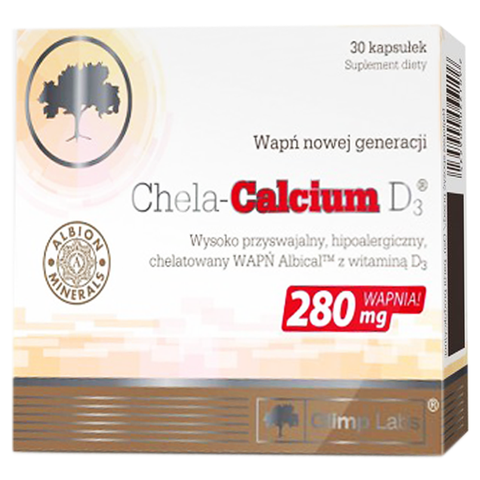 Olimp Labs Viên Uống Chela Canxi D3 280mg Bổ Sung Canxi Và Vitamin D3 Giảm Nguy Cơ Loãng Xương Hộp 30 Viên