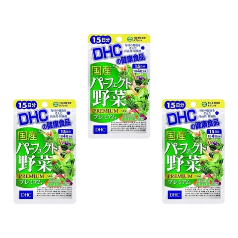 Combo 2 Túi DHC Viên Uống Hỗ Trợ Bổ Sung 32 Loại Rau Củ Perfect Vegetable 15 Ngày