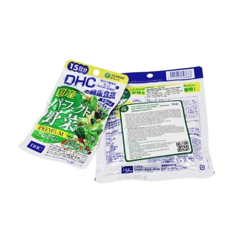 Combo 2 Túi DHC Viên Uống Hỗ Trợ Bổ Sung 32 Loại Rau Củ Perfect Vegetable 15 Ngày