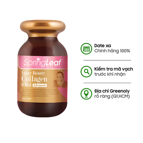Spring Leaf Viên Uống Collagen Inner Beauty Plus 90 Viên