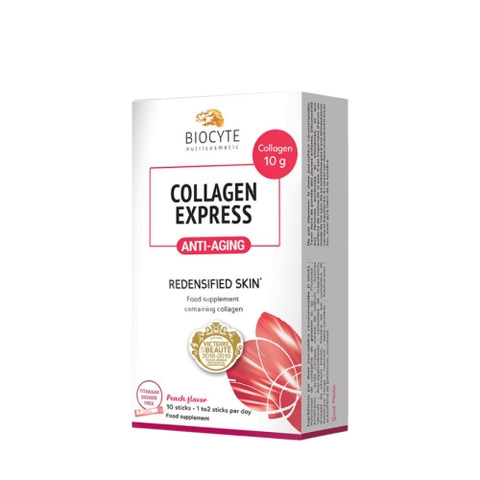 Biocyte Viên Uống Collagen Express (Marin) Hỗ Trợ Đàn Hồi Da, Ngừa Lão Hóa 10 Gói & 30 Gói