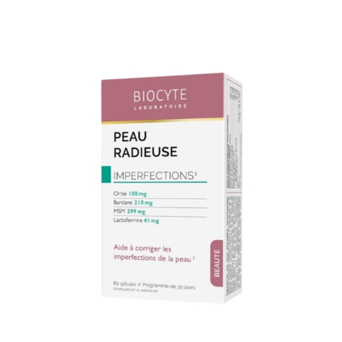 Biocyte Viên Uống Peau Radieuse Hỗ Trợ Bảo Vệ Da, Giảm Mụn Trứng Cá 60 Viên