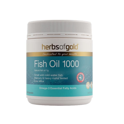 Herbs Of Gold  Viên Uống Fish Oil 1000 Dầu Cá 200 Viên