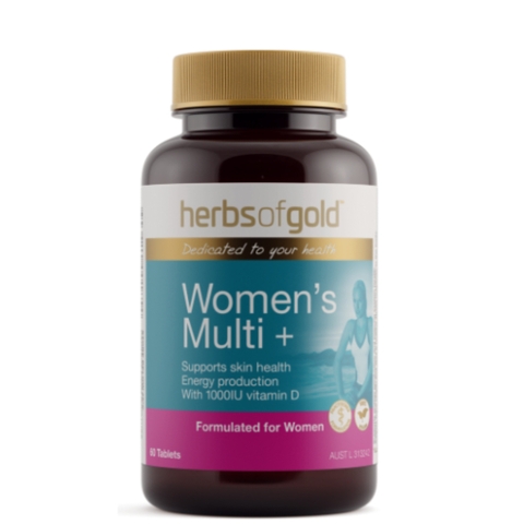 Herbs Of Gold Viên Uống Women's Multi + Hỗ Trợ Tăng Cường Sức Khỏe, Hạn Chế Lão Hóa, Đẹp Da 60 Viên