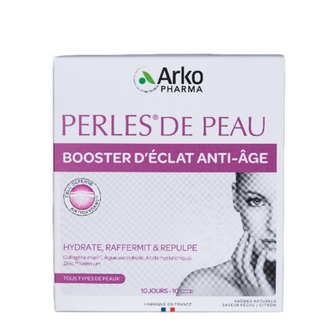 Arkopharma Nước Uống Perles De Peau Collagen Bổ Sung Collagen Ngăn Ngừa Lão Hóa 10 Ống