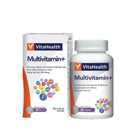 VitaHealth Viên Uống Multivitamin + Giúp Tăng Cường Sức Khỏe Và Đề Kháng 30 Viên