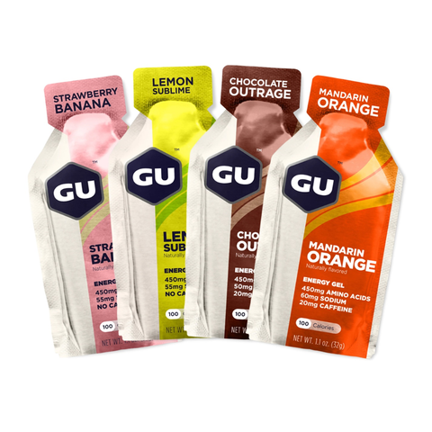 Combo 4 Gói Gu Energy Gel Năng Lượng Chứa Caffein Vị Trái Cây Dễ Ăn Gói 32 Gam
