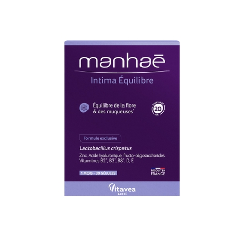 Manhae Viên Uống Intima Equilibre Hỗ Trợ Phòng Ngừa Viêm Phụ Khoa 30 Viên