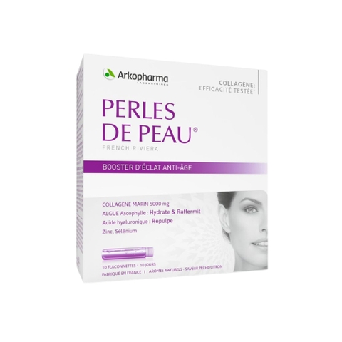 Arkopharma Nước Uống Perles De Peau Collagen Bổ Sung Collagen Ngăn Ngừa Lão Hóa 10 Ống