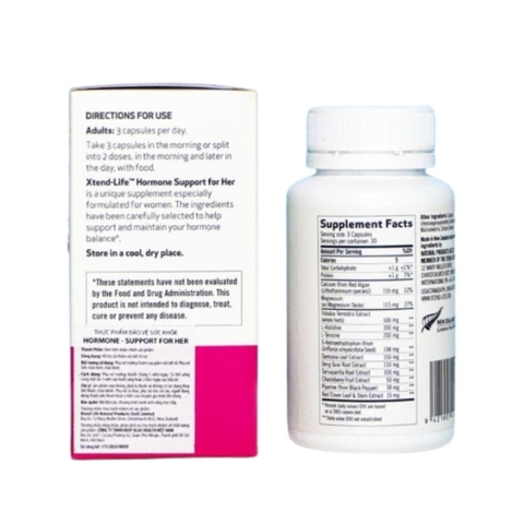 Xtend-Life Hormone Support For Her Viên Uống Hỗ Trợ Nội Tiết Tố Hộp 90 Viên
