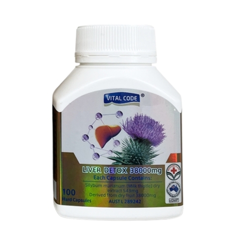 Vital Code Viên Uống Thải Độc Gan Liver Detox 38000 100 Viên