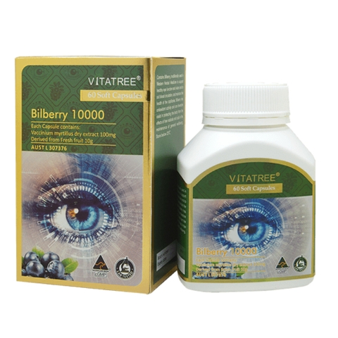 Vitatree Viên Uống Bổ Mắt Bilberry 100000mg 60 Viên
