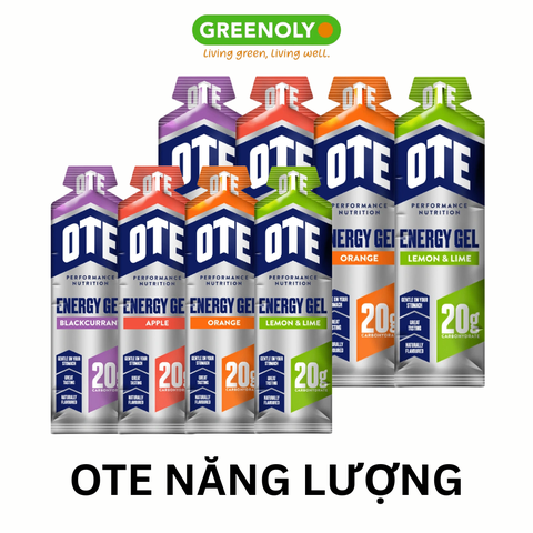 Combo 6 Gói OTE Gel Năng Lượng Energy Gel Kết Hợp Carbohydrate Điện Giải 56gram 82kcal