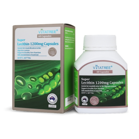 Vitatree Viên Uống  Super Lecithin Hỗ Trợ Chức Năng Gan 1200mg