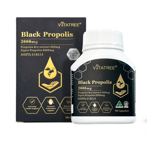 Vitatree Viên Uống Keo Ong Đen Hỗ Trợ Chống Oxy Hóa 2000mg