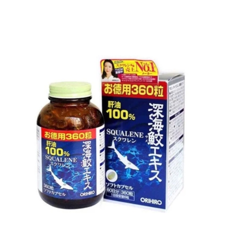 Orihiro Viên Uống Dầu Gan/Sụn Vi Cá Mập Squalene 390 viên