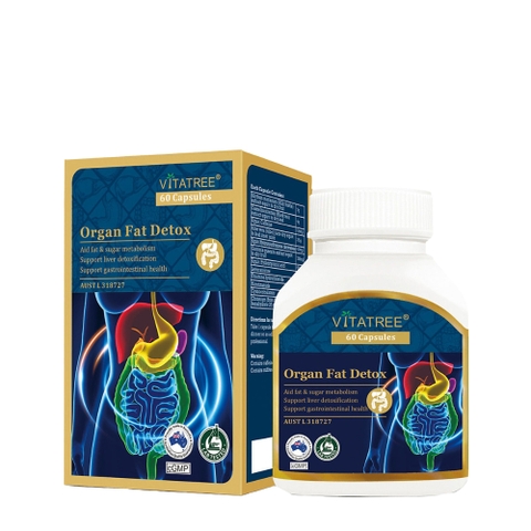 Vitatree Viên Uống Hỗ Trợ Thải Độc Mỡ Nội Tạng Organ Fat Detox