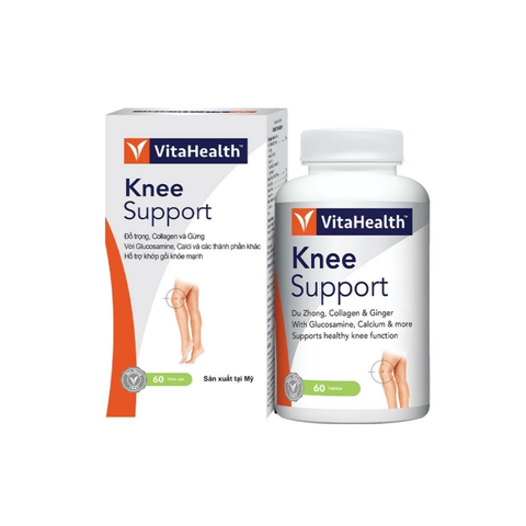 VitaHealth Viên Uống Knee Support Bổ Sung Glucosamine Hỗ Trợ Dẻo Dai, Linh Hoạt Khớp Gối 60 Viên