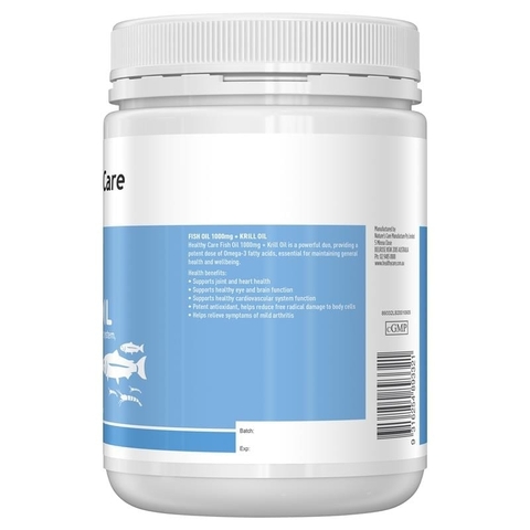 Combo 2 Hộp Healthy Care Viên Dầu Cá Bổ Sung Omega 3 Fish Oil 1000mg 200 Viên