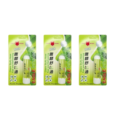 Combo 3 Ống Eagle Brand Ống Hít Mũi Con Ó Eagle Inhaler 1.1g