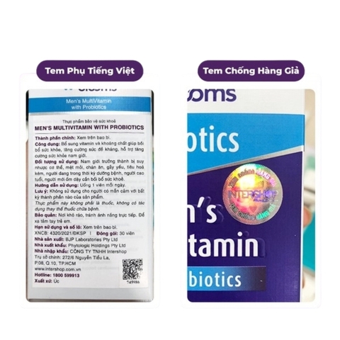 Combo Henry Blooms Vitamin Tổng Hợp Cho Nam Và Nữ