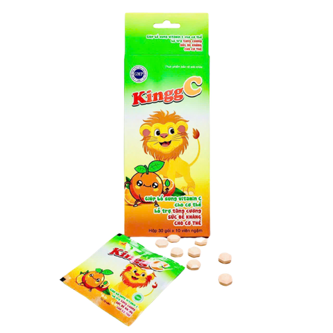 Kingg C Viên Ngậm Bổ Sung Vitamin C Hỗ Trợ Tăng Đề Kháng 300 Viên