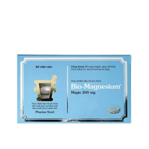 Pharma Nord  Viên Uống Bio - Magnesium Hỗ Trợ Cải Thiện Chức Năng Cơ, Duy Trì Xương Răng Chắc Khỏe 60 Viên