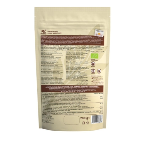 Dragon Superfoods Bột Maca Hữu Cơ Bổ Sung Dinh Dưỡng 200g