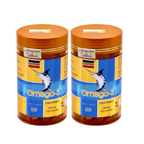 Combo 2 Hộp Costar Viên Nang Mềm Dầu Cá Omega 3 1000mg 365 Viên