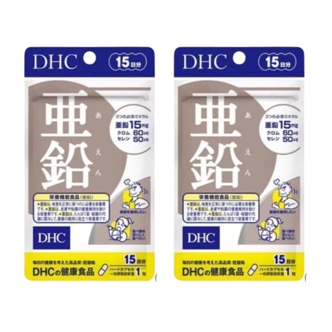 Combo 2 Gói DHC Viên Hỗ Trợ Bổ Sung Kẽm Zinc 15 Ngày