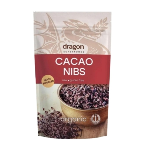 Dragon Superfoods Hạt Cacao Nibs Hữu Cơ Bổ Sung Dinh Dưỡng 200g