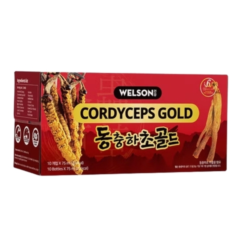 Combo 2 Hộp Welson Nước Uống Đông Trùng Hạ Thảo Cordyceps 10 Chai
