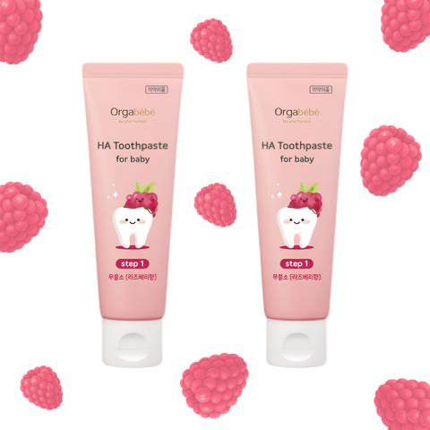 Orgabebe Kem Đánh Răng Cho Trẻ Em HA Toothpaste Step 1 Tuýp 60g